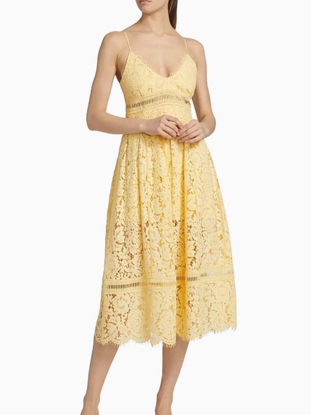 Generation Love Emma Corded Lace Midi-Dress Size M